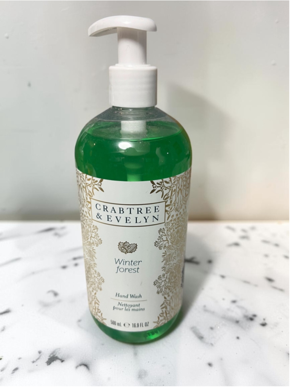 Crabtree & Evelyn Winter Forest Hand Wash Liquid Soap 500mL 16.9 Fl Oz NEW